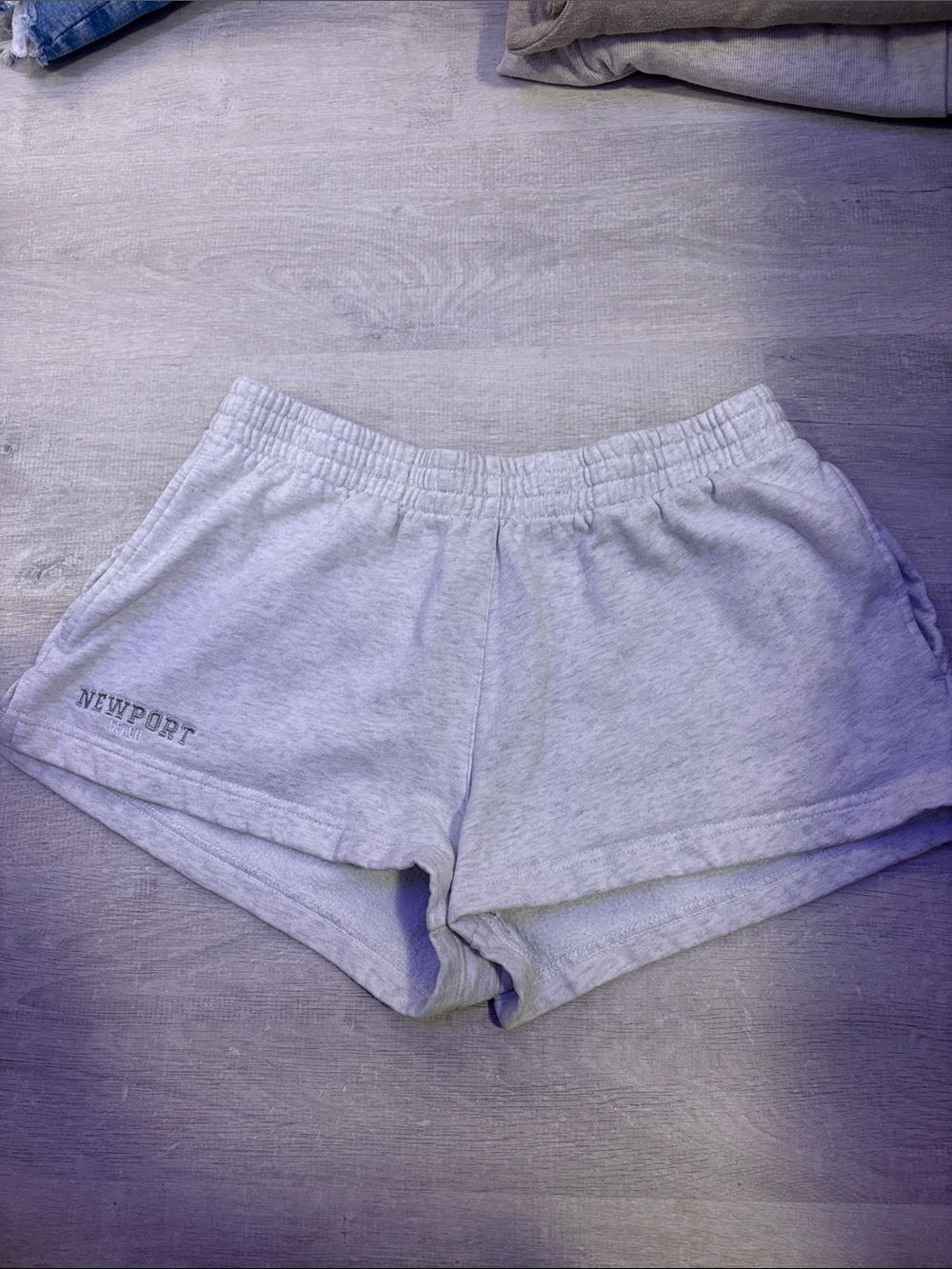 Newport Light Gray Women's Athletic Lounge Shorts